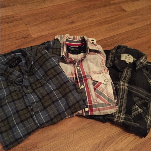 American Eagle Boys XS Long Sleeve Button - Picture 1 of 7